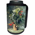 3dRose Florene Renoir Paintings - Image of Renoir Painting Flowers In A Pitcher - Can Cooler Bottle Wrap (cc_245097)