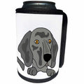 3dRose All Smiles Art Pets - Funny Cute Weimaraner Puppy Dog Art - Can Cooler Bottle Wrap (cc_245414)
