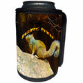 3dRose Jos Fauxtographee- Squirrel Power - A squirrel on top of a rock in Zion with Squirrel Power written above - Can Cooler Bottle Wrap (cc_245461)