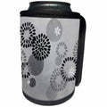 3dRose Florene Black n White - Gray Gears - Can Cooler Bottle Wrap (cc_24566)
