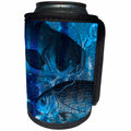 3dRose Cassie Peters Digital Art - Fishing Blues - Can Cooler Bottle Wrap (cc_245666)