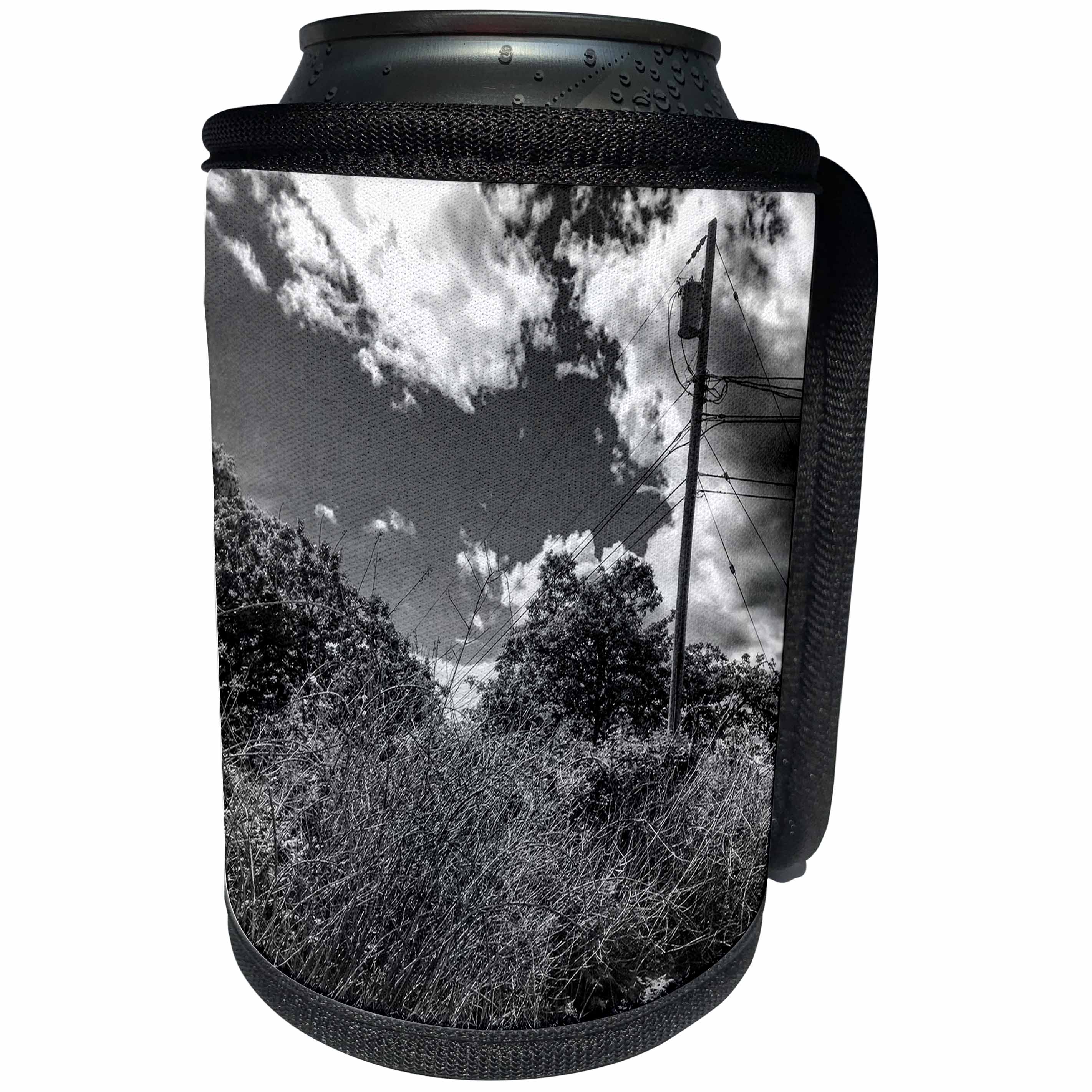 3dRose DYLAN SEIBOLD - PHOTOGRAPHY - UTILITY POLE MOUNTAIN - Can Cooler Bottle Wrap (cc_245713)