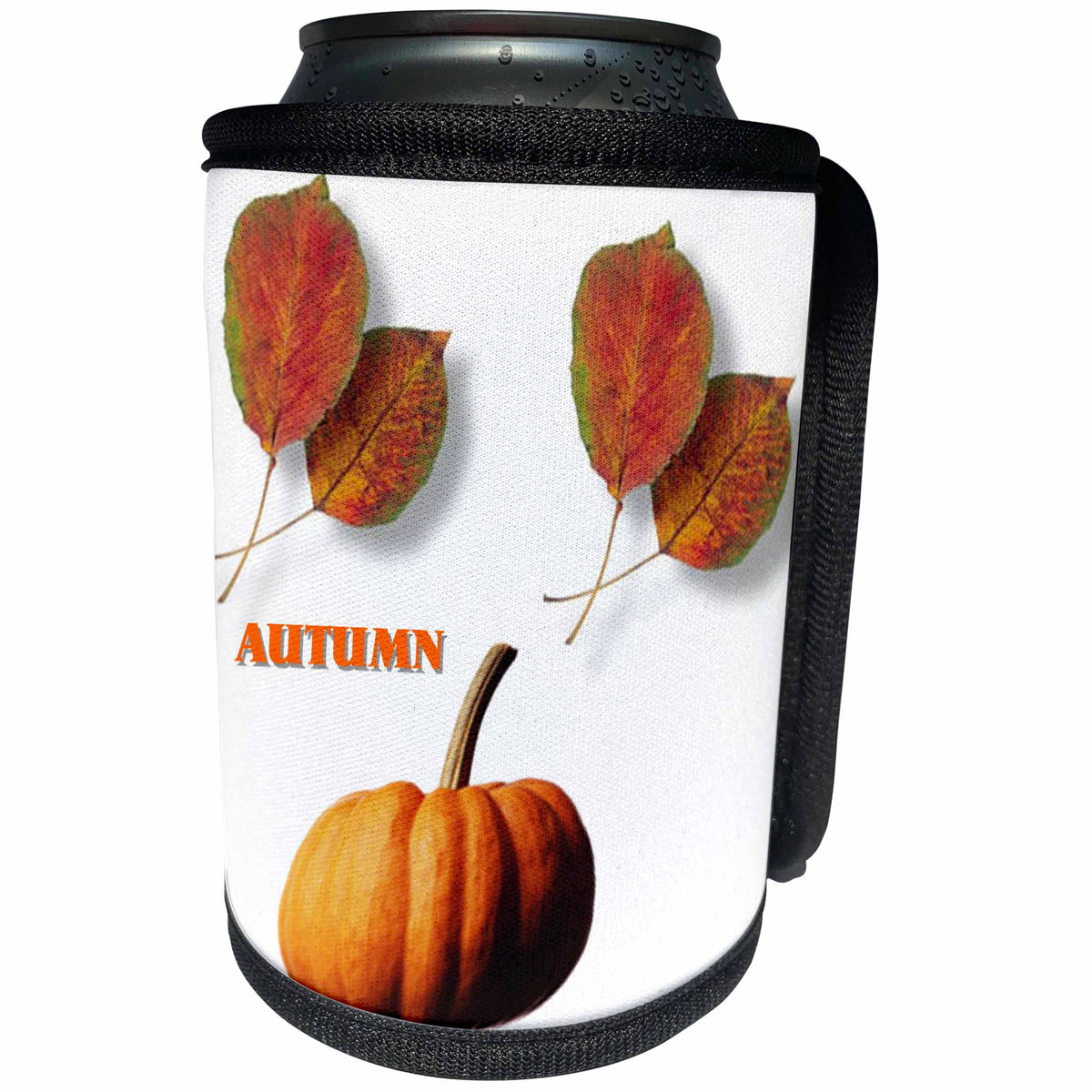 3dRose Florene Holiday - Harvest Pumpkin - Can Cooler Bottle Wrap (cc_24572)