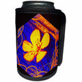 3dRose DYLAN SEIBOLD - PHOTO ABSTRACTION - BUTTERCUP ART CUBE - Can Cooler Bottle Wrap (cc_245726)
