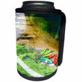 3dRose DYLAN SEIBOLD - PHOTOGRAPHY - KAYAK LAKE BEACH LANDING - Can Cooler Bottle Wrap (cc_245739)