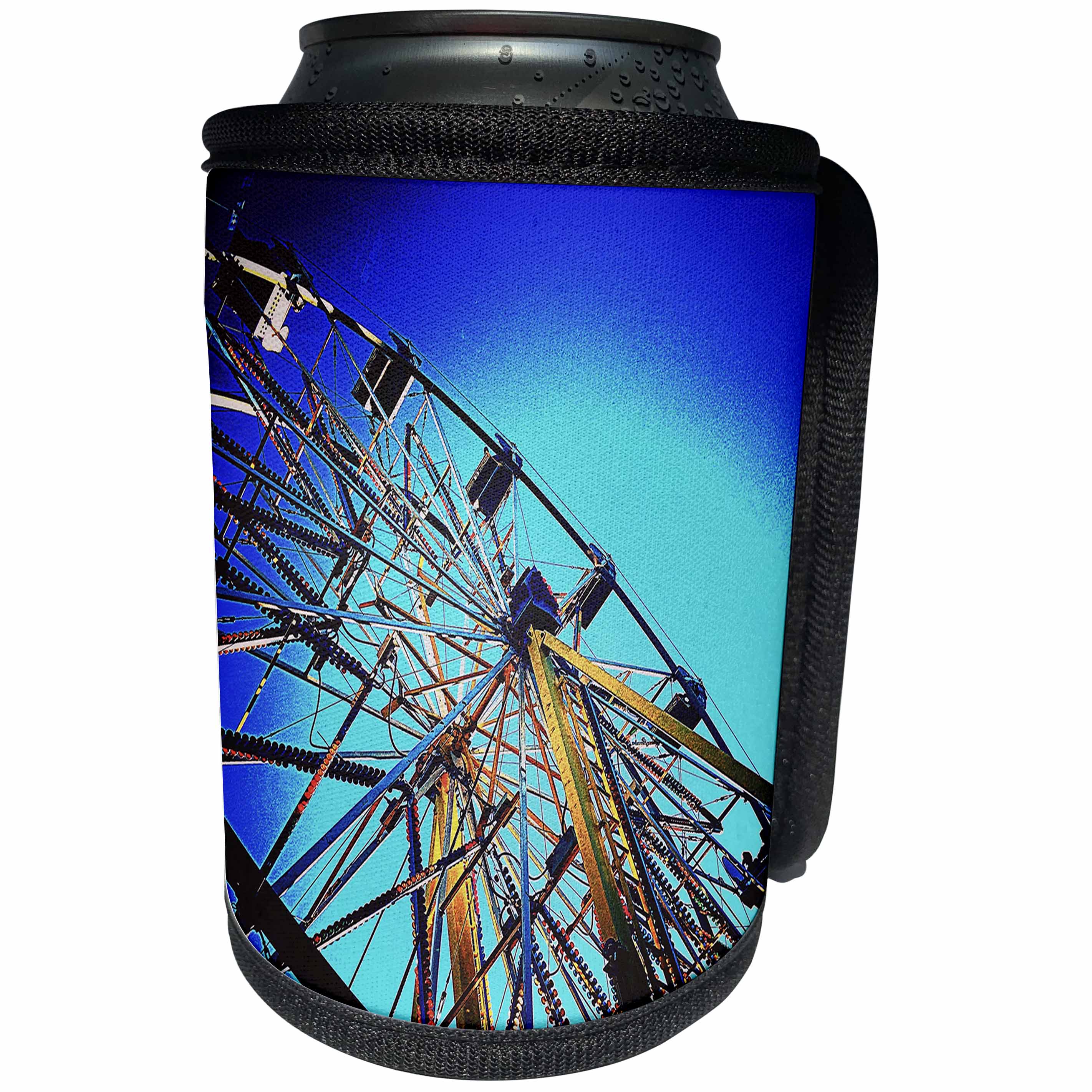 3dRose DYLAN SEIBOLD - PHOTOGRAPHY - FERRIS WHEEL - Can Cooler Bottle Wrap (cc_245742)