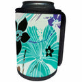 3dRose Florene Abstract Floral - Hibiscus Waltz - Can Cooler Bottle Wrap (cc_24575)