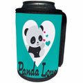3dRose TNMGraphics Animals - Panda Love Image - Can Cooler Bottle Wrap (cc_245757)