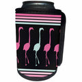 3dRose TNMGraphics Animals - Pink Flamingos Image - Can Cooler Bottle Wrap (cc_245758)