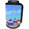 3dRose TNMGraphics Summer - Surfs Up Traffic Jam Image - Can Cooler Bottle Wrap (cc_245765)