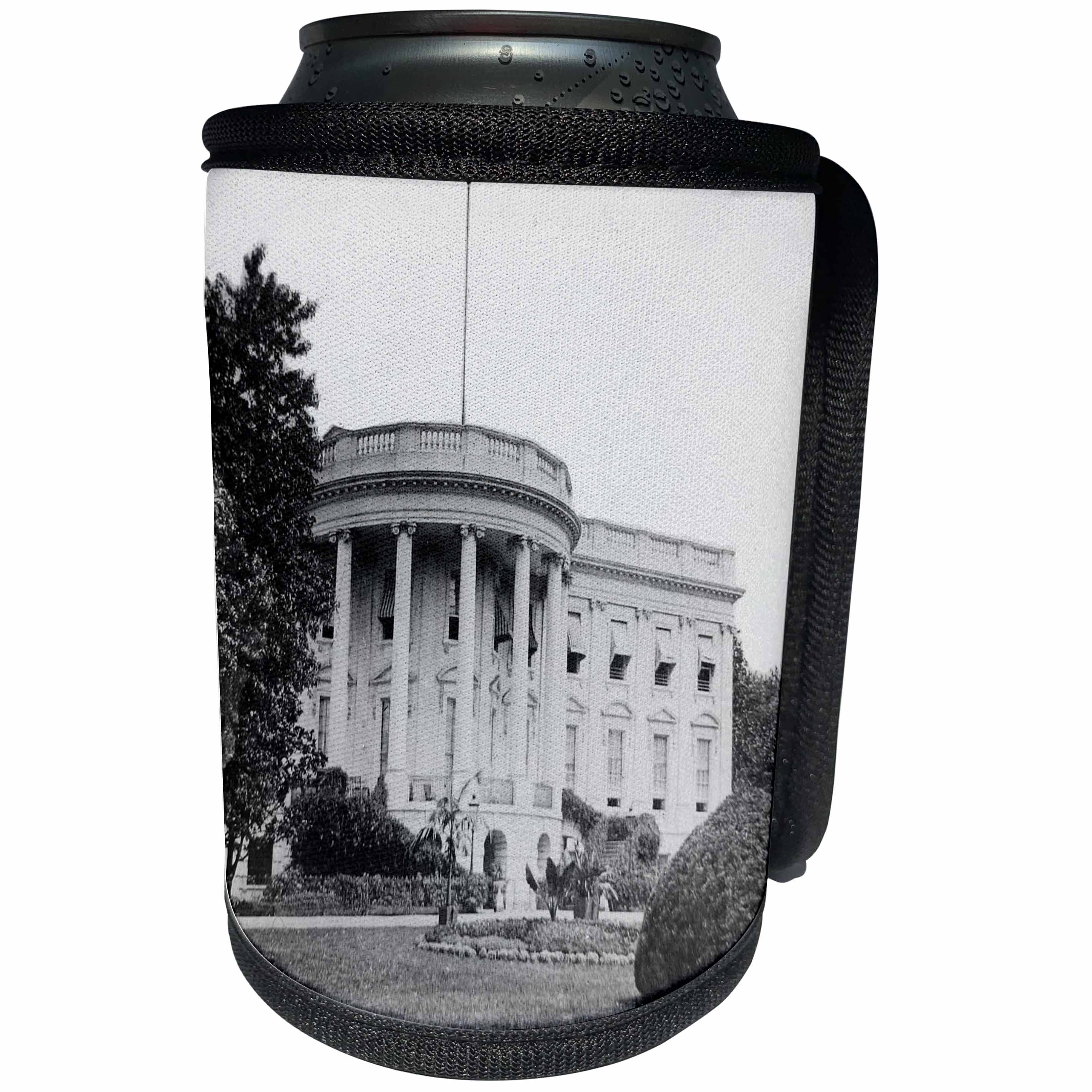 3dRose Scenes from the Past Magic Lantern - White House South Front Lawn Washington DC Circa 1890s Vintage - Can Cooler Bottle Wrap (cc_246039)