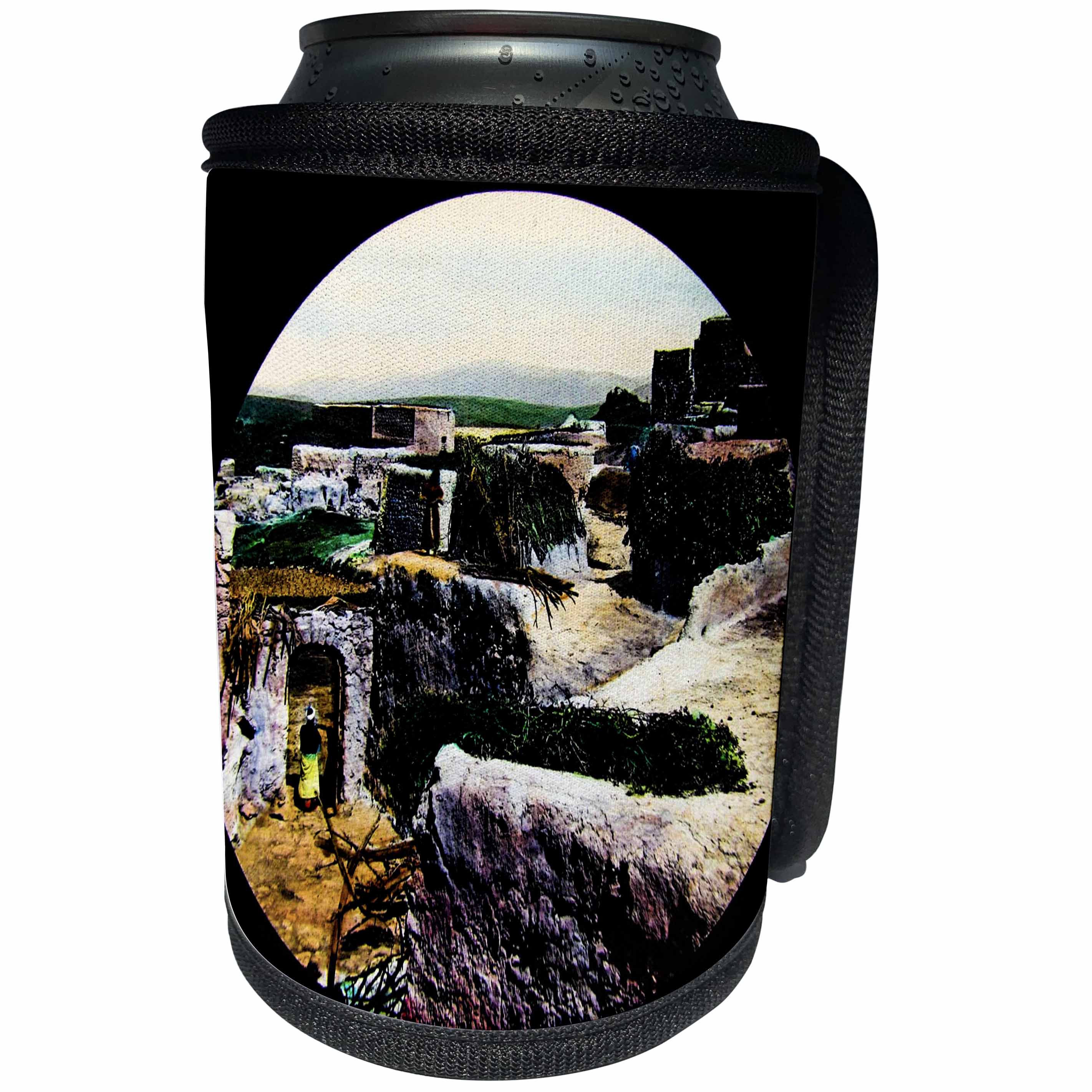 3dRose Scenes from the Past Magic Lantern - Vintage Biblical Archeology Cana of Galilee Israel Magic Lantern - Can Cooler Bottle Wrap (cc_246053)