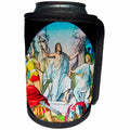 3dRose Scenes from the Past Magic Lantern - Vintage Bible The All Powerful Jesus Christ Magic Lantern Slide - Can Cooler Bottle Wrap (cc_246060)