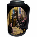 3dRose Scenes from the Past Magic Lantern - Vintage Medieval Friars in Cathedral Christianity Magic Lantern Slide - Can Cooler Bottle Wrap (cc_246067)