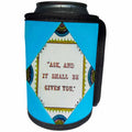 3dRose Scenes from the Past Magic Lantern - Vintage Bible Verse Ask And It Shall Be Given You Luke Matthew - Can Cooler Bottle Wrap (cc_246070)