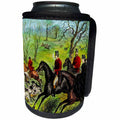 3dRose Scenes from the Past Magic Lantern - Life of King Edward No. 26 The Fox Hunt Vintage Magic Lantern 1910 - Can Cooler Bottle Wrap (cc_246092)