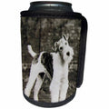 3dRose Scenes from the Past Magic Lantern - Vintage Wire Hair Fox Terrier Dog Circa 1900 Edwardian Era - Can Cooler Bottle Wrap (cc_246098)
