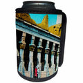 3dRose Scenes from the Past Magic Lantern - Ancient Egypt 1890 Temple of Isis at Philae Aswan Egyptian Front View - Can Cooler Bottle Wrap (cc_246106)