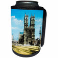3dRose Scenes from the Past Magic Lantern - Victorian View of Westminster Abbey London England Vintage 1890 - Can Cooler Bottle Wrap (cc_246185)