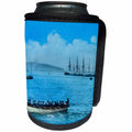 3dRose Can Cooler Wrap - Victorian British Navy Sailors Rowing to Battleship, 1880s Vintage