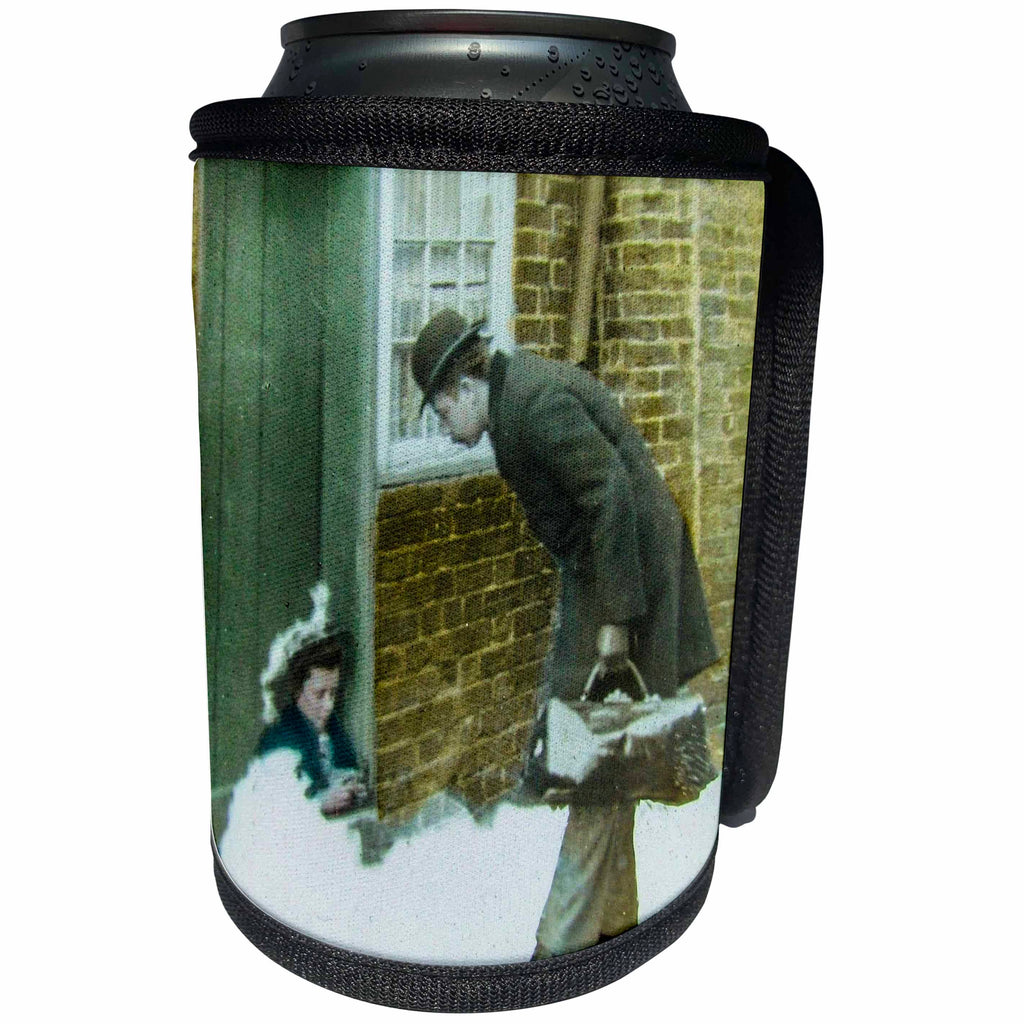 3dRose Scenes from the Past Magic Lantern - Victorian Tale Nelly the Matchstick Girl No. 4 Magic Lantern Vintage - Can Cooler Bottle Wrap (cc_246189)