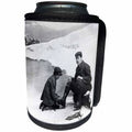 3dRose Scenes from the Past Magic Lantern - Victorian Skating Excursion No.1 Strapping on the Skates 1890 Vintage - Can Cooler Bottle Wrap (cc_246190)