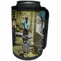3dRose Scenes from the Past Magic Lantern - Victorian Tale The Village Blacksmith No. 7 Vintage 1890 Full - Can Cooler Bottle Wrap (cc_246208)
