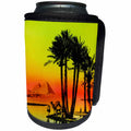 3dRose Scenes from the Past Magic Lantern - Vintage On the Road to the Great Pyramids Egyptian Archeology - Can Cooler Bottle Wrap (cc_246405)
