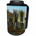 3dRose Scenes from the Past Magic Lantern - Vintage Scottish History Melrose Abbey Circa 1890 Scotland - Can Cooler Bottle Wrap (cc_246419)