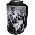 3dRose Scenes from the Past Magic Lantern - Vintage American Civil War Abraham Lincoln Deathbed - Can Cooler Bottle Wrap (cc_246422)