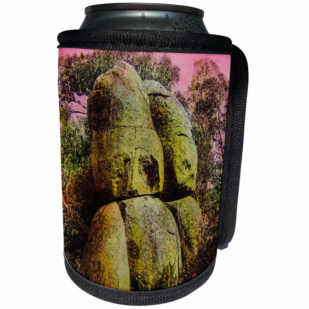 3dRose Scenes from the Past Magic Lantern - Vintage Hanging Rock Woodend Victoria Australia Magic Lantern 1910 - Can Cooler Bottle Wrap (cc_246432)