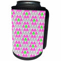 3dRose Janna Salak Designs Rhinestone Designs - Clear Pink Green Rhinestone Gem Print - Can Cooler Bottle Wrap (cc_24653)