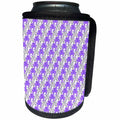 3dRose Janna Salak Designs Rhinestone Designs - Clear and Purple Stripe Rhinestone Gem Print - Can Cooler Bottle Wrap (cc_24656)