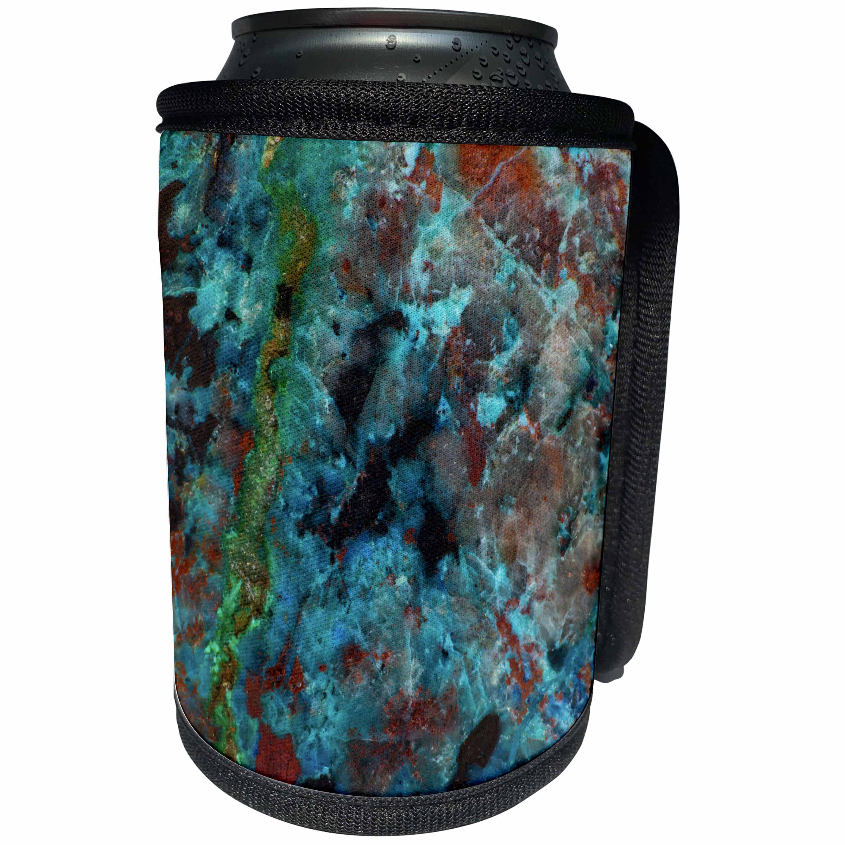 3dRose Danita Delimont - Stone - Shattuckite, Vulture Mountain, Arizona 03 - Can Cooler Bottle Wrap (cc_246976)