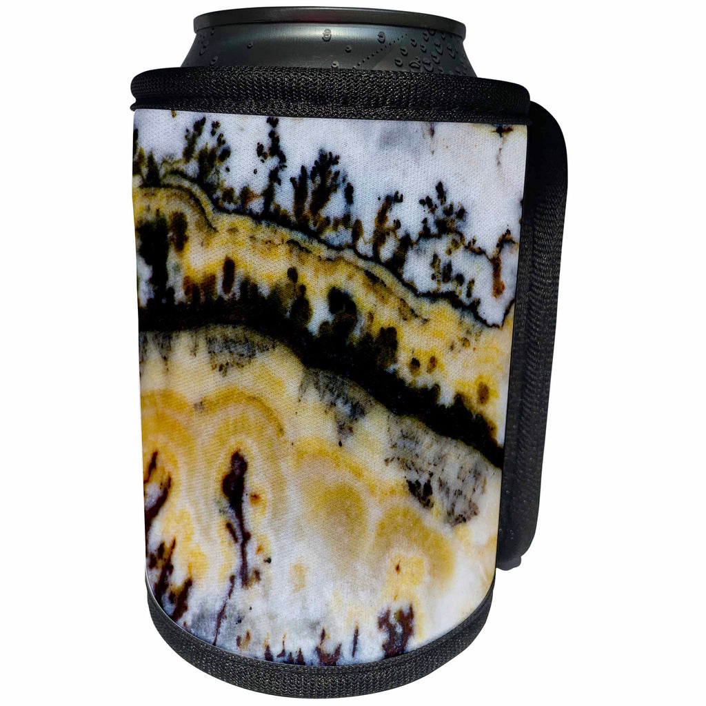 3dRose Danita Delimont - Stone - Silver Lace Onyx Mineral - Can Cooler Bottle Wrap (cc_246981)