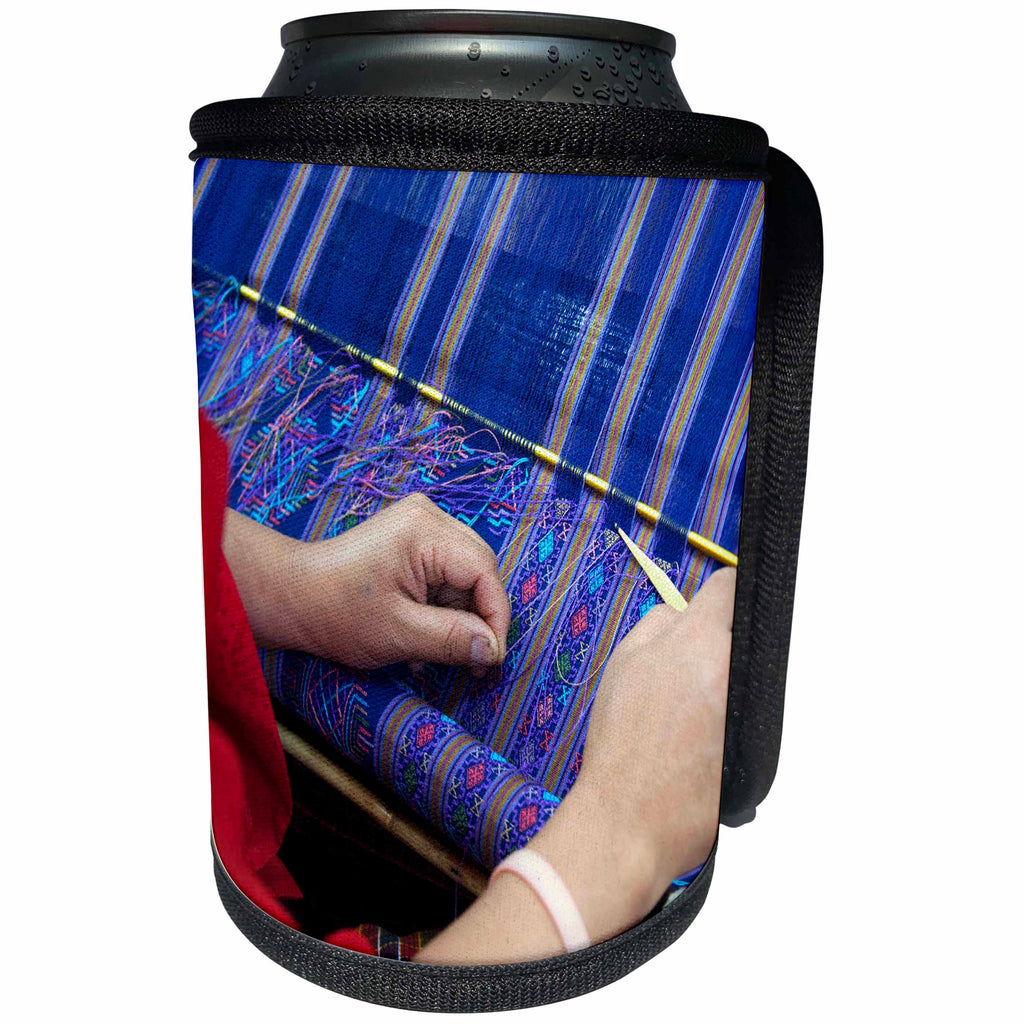 3dRose Danita Delimont - Bhutan - Bhutan, Thimpu. Bhutanese Textile Weaver. - Can Cooler Bottle Wrap (cc_247251)