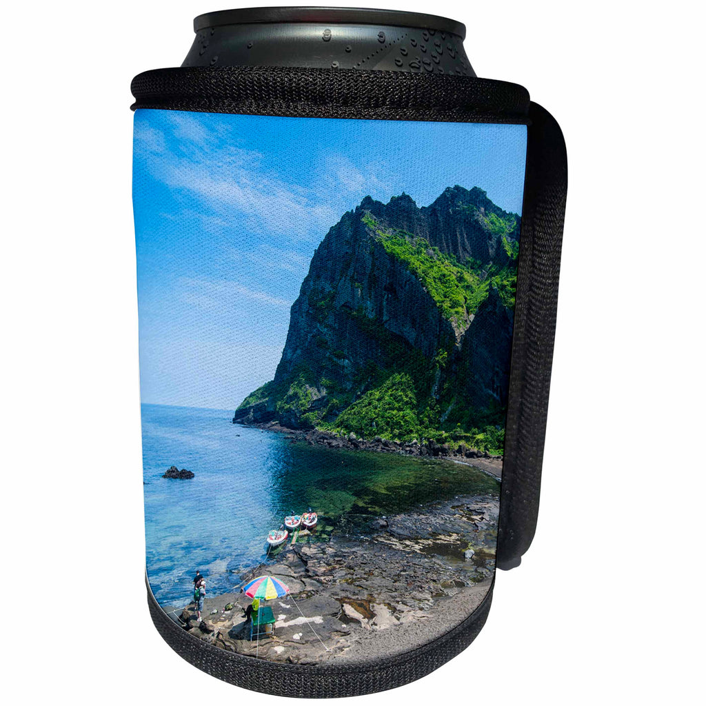 3dRose Danita Delimont - South Korea - Ilchulbong tuff cone, Sunrise Peak, Jejudo Island, South Korea - Can Cooler Bottle Wrap (cc_247761)