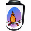 3dRose Mark Grace GRACEVISIONS Birds - BIRDS cardinal 2 on transparent - Can Cooler Bottle Wrap (cc_24782)