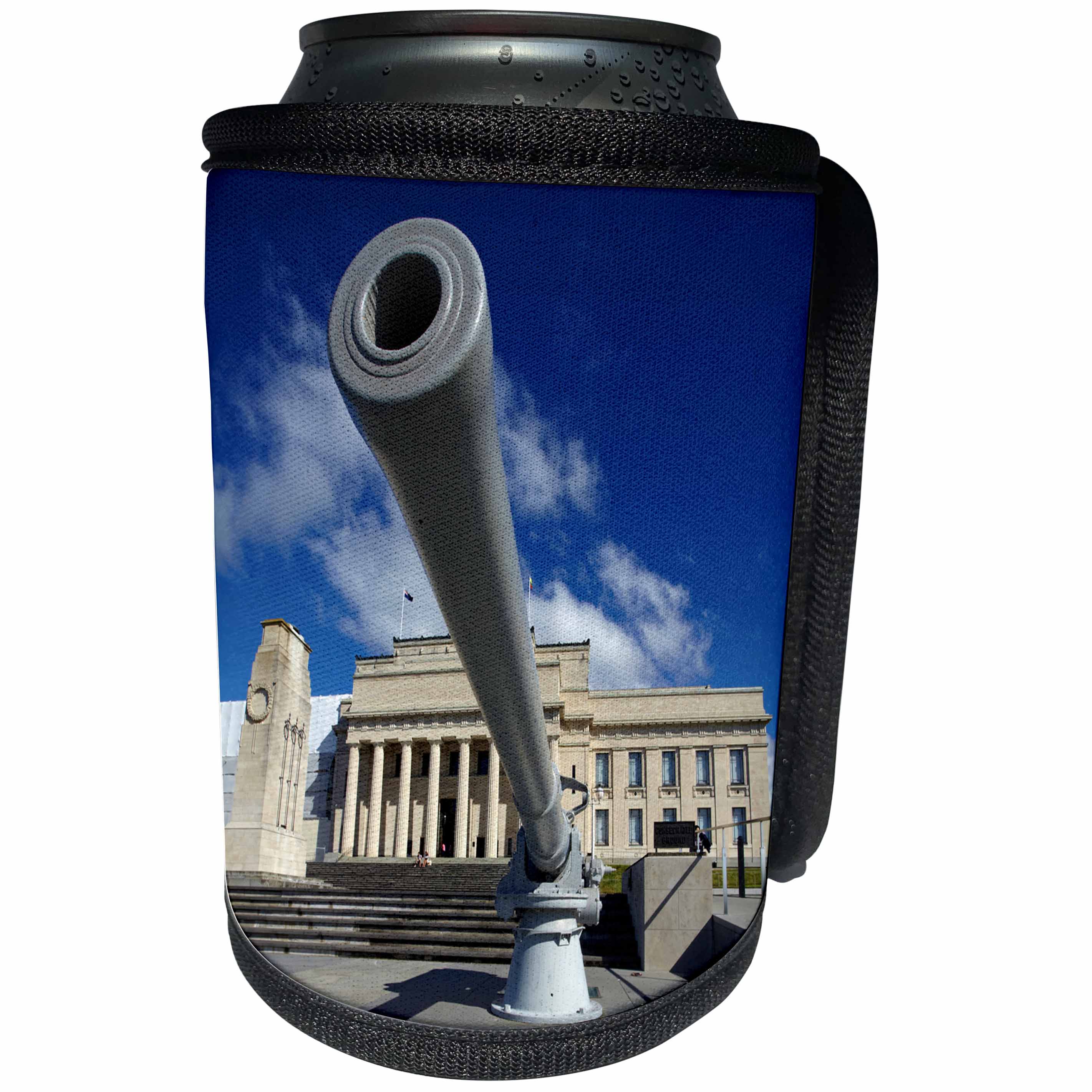 3dRose Danita Delimont - Auckland - Gun, Auckland War Memorial Museum, New Zealand - Can Cooler Bottle Wrap (cc_248242)