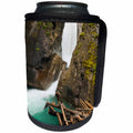 3dRose Danita Delimont - Banff - Johnston Falls, Johnston Canyon, Banff National Park, Alberta, Canada - Can Cooler Bottle Wrap (cc_248334)