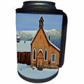 3dRose Danita Delimont - British Columbia - Barkerville Historic Town in winter. St. Saviors church in winter. - Can Cooler Bottle Wrap (cc_248354)