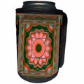 3dRose mimulux Psychedellic Art - MANDALA 8 chakra meditation spirituality NewAge pastel power energy balance peace - Can Cooler Bottle Wrap (cc_24837)
