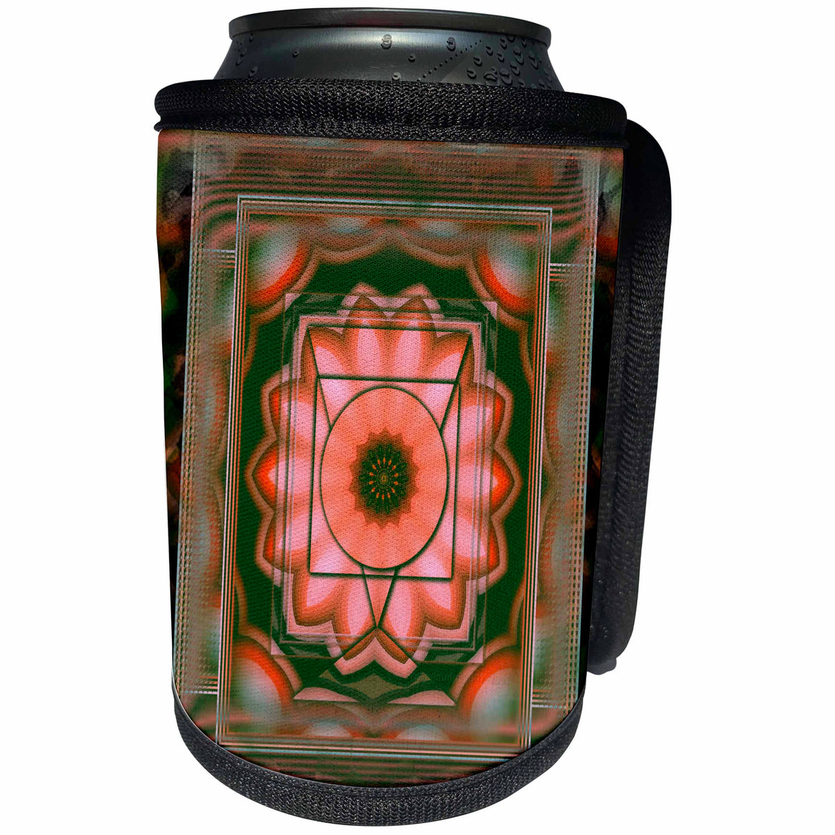 3dRose mimulux Psychedellic Art - MANDALA 8 chakra meditation spirituality NewAge pastel power energy balance peace - Can Cooler Bottle Wrap (cc_24837)