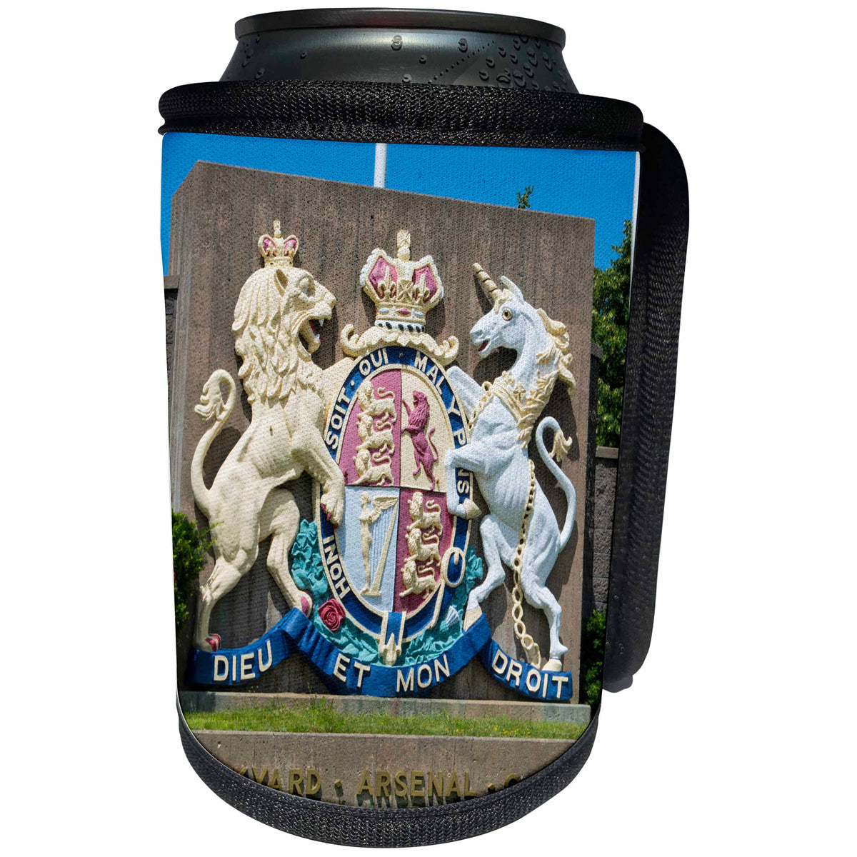 3dRose Danita Delimont - Nova Scotia - Canada, Halifax, Nova Scotia, H.M.C. Dockyard Arsenal C.S. Halifax - Can Cooler Bottle Wrap (cc_248392)