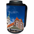 3dRose Danita Delimont - Munich - Germany, Bavaria, Munich, Peterskirche church and Altes Rathaus - Can Cooler Bottle Wrap (cc_248928)