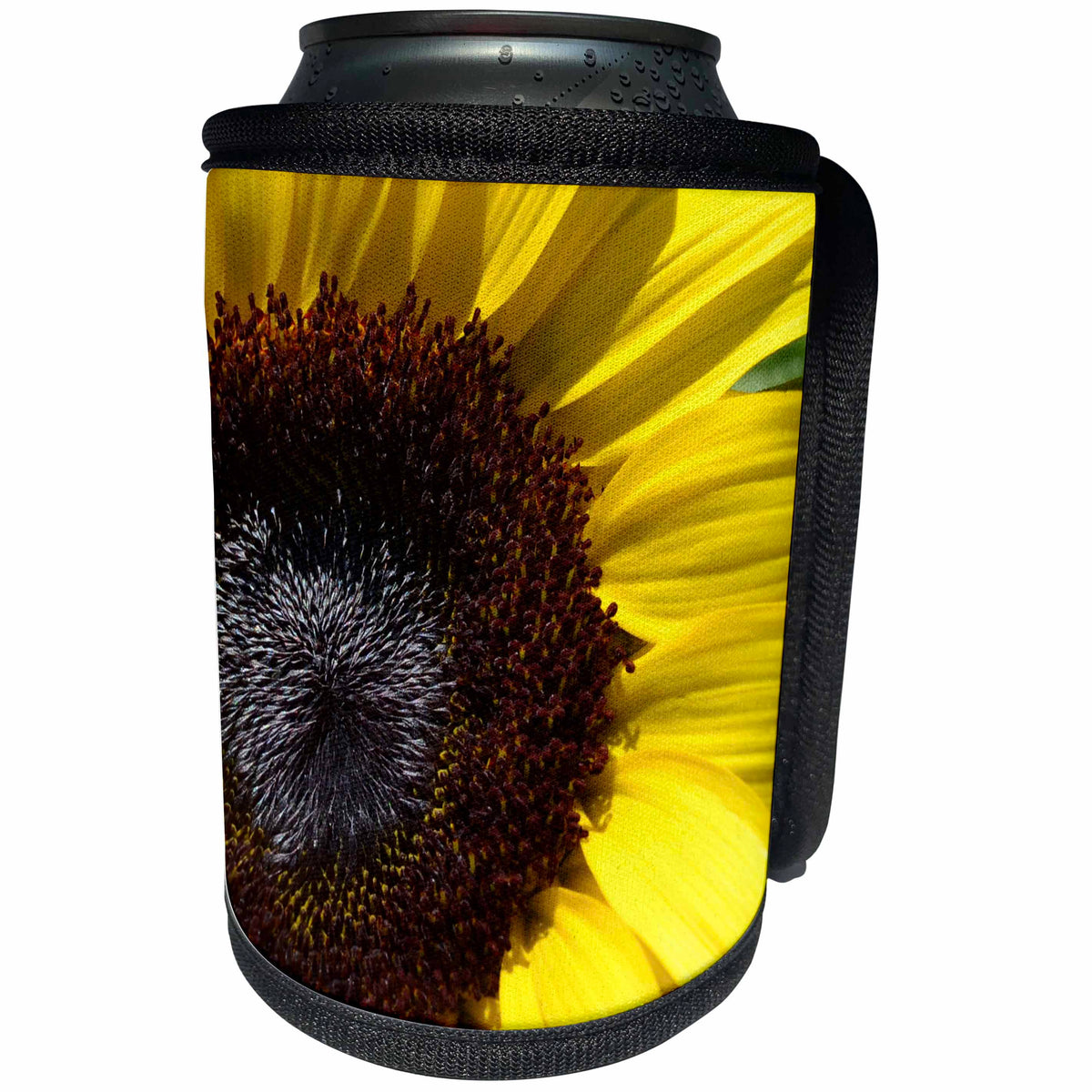 3dRose Patricia Sanders Flowers - Yellow Sunflower - Can Cooler Bottle Wrap (cc_24895)
