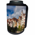 3dRose Danita Delimont - Tubingen - Germany, Tubingen, old town buildings along the Neckar River 01 - Can Cooler Bottle Wrap (cc_248968)