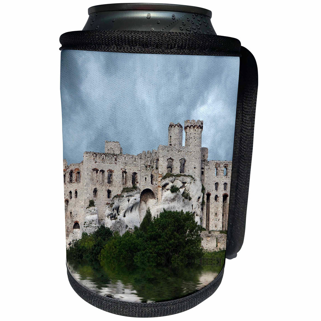 3dRose Danita Delimont - Poland - Poland. Composite of Ogrodzieniec Castle. - Can Cooler Bottle Wrap (cc_249376)
