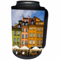 3dRose Danita Delimont - Poland - Poland, Warsaw. Buildings and outdoor dining in plaza. - Can Cooler Bottle Wrap (cc_249377)