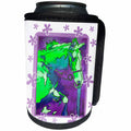 3dRose Taiche Acrylic Art - Animal Horse Green - Can Cooler Bottle Wrap (cc_24938)